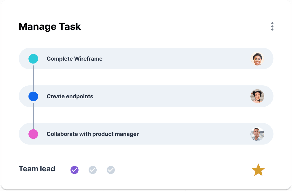 Manage tasks